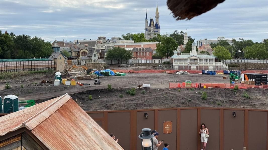 Piston Peak Construction Visible from Reopened Big Thunder Mountain Railroad Queue in Walt Disney World