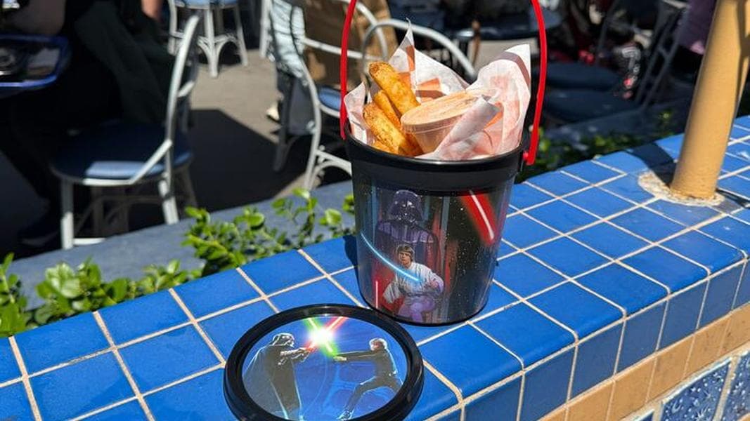 REVIEW: Galactic Cargo Fries in Star Wars Souvenir Bucket Arrives Ahead of May the 4th at Disneyland