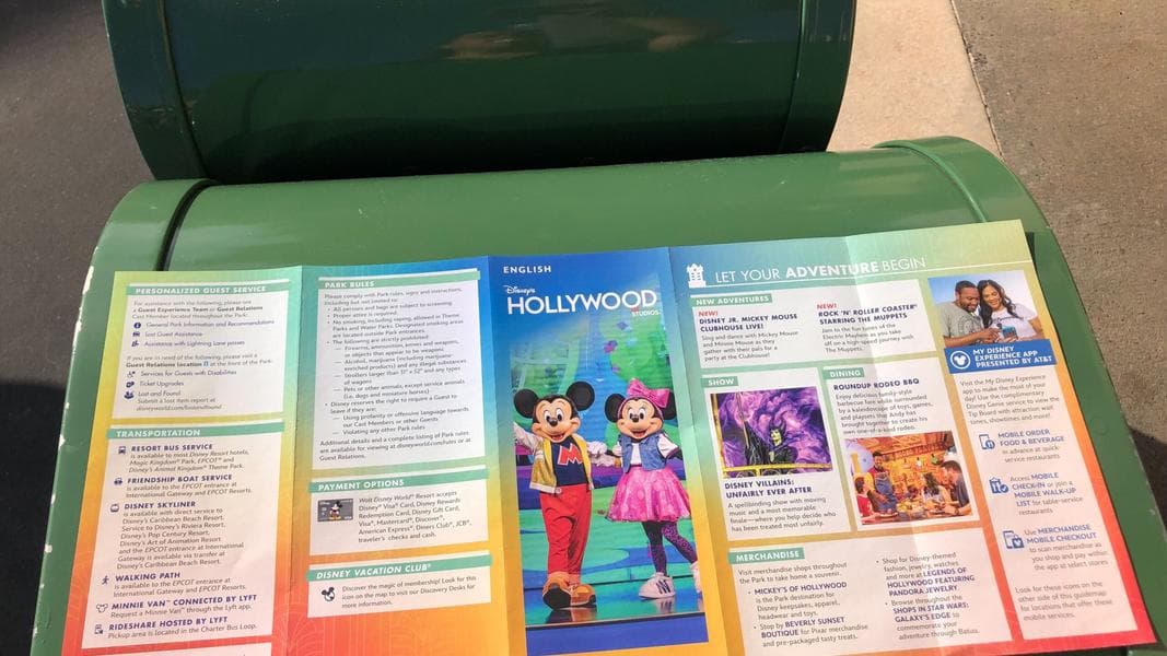 PHOTOS: Disney’s Hollywood Studios Guidemap Updated with Muppets Rock ‘N’ Roller Coaster & Animation Courtyard