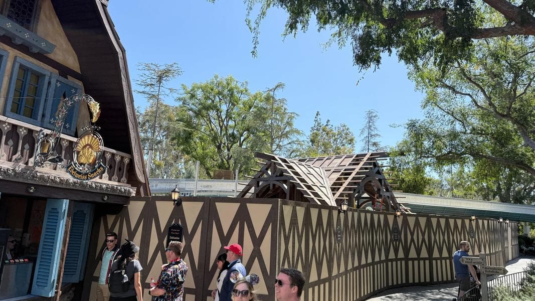 Mystery Structure Being Built Next to Edelweiss Snacks at Disneyland