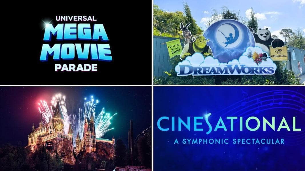 BREAKING: Universal Orlando Announces New Mega Movie Parade, Cinesational Lagoon Show, New Hogwarts Projection Show, DreamWorks Land Opening Date