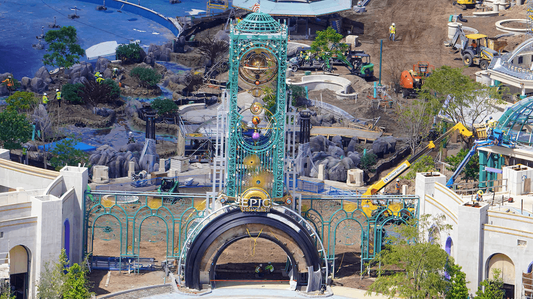 Epic Universe construction update: Chronos tower, Celestial Park stun in new photos