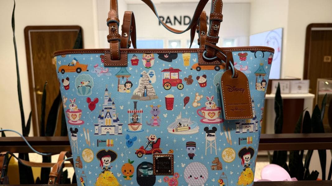 Dooney & Bourke Jerrod Maruyama Bag Features Kingdom of Cute Disneyland Icons