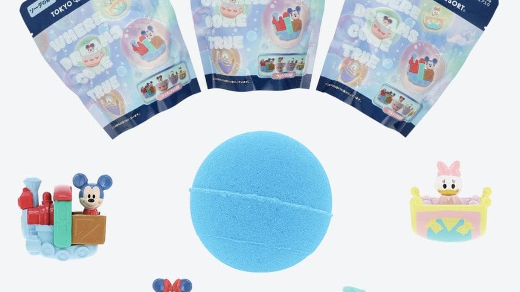 Tokyo Disney Resort Bath Bombs with Mystery Figures of Characters in Ride Vehicles