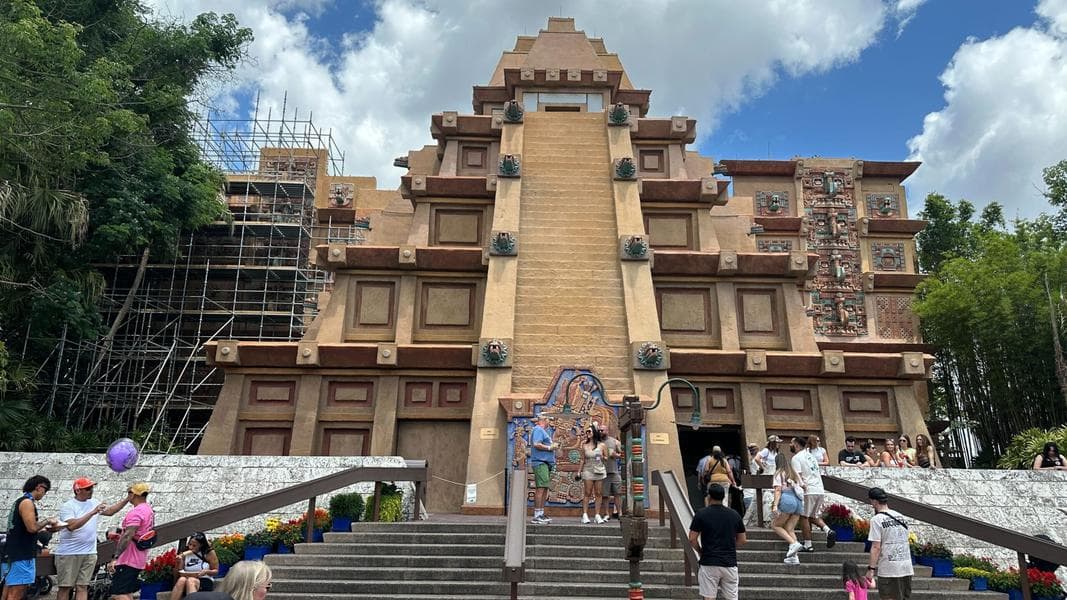 Another Mexico Pavilion Pyramid Entrance Blocked, Creating Guest Flow Issues at EPCOT