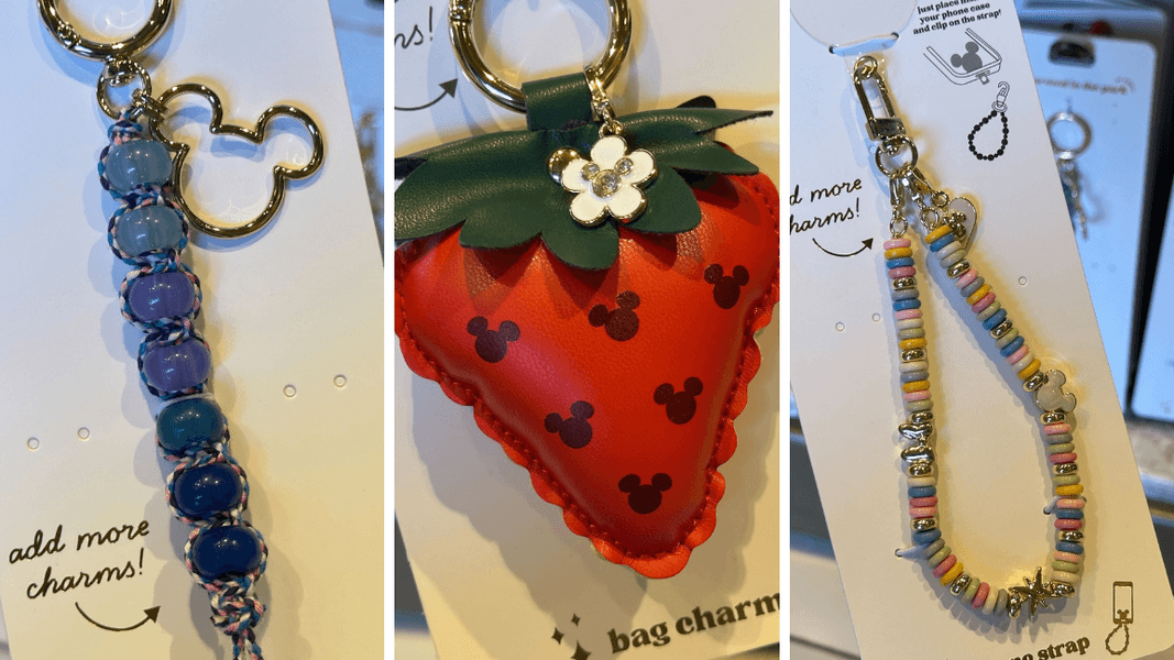 ‘Charmed in the Park’ Bag Charms and Phone Straps Now Available at Walt Disney World
