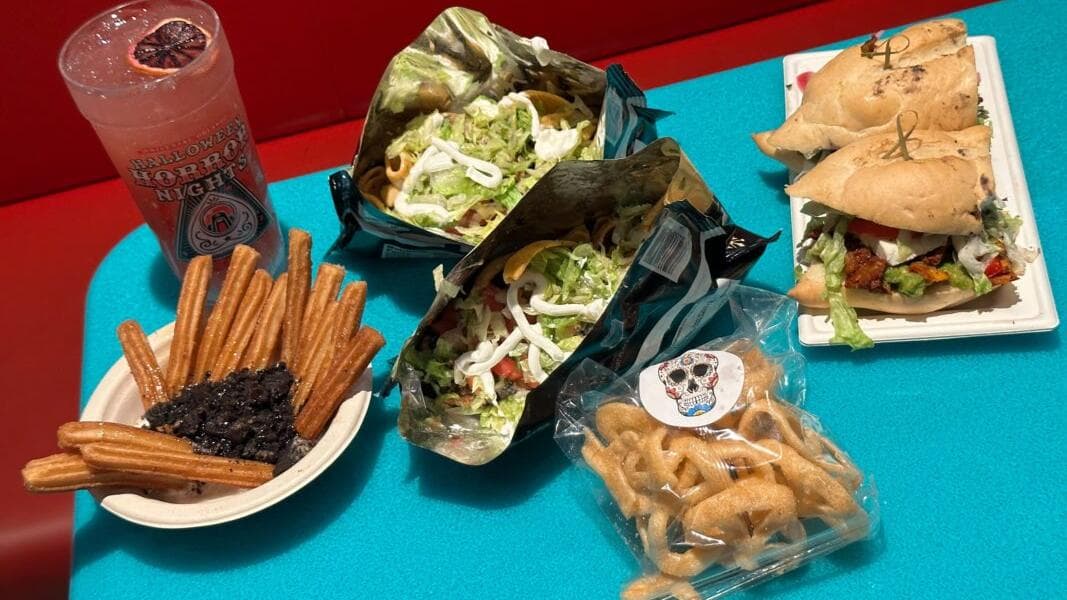REVIEW: Walking Tacos, and More from the Day of the Dead Food Booth at Halloween Horror Nights 32