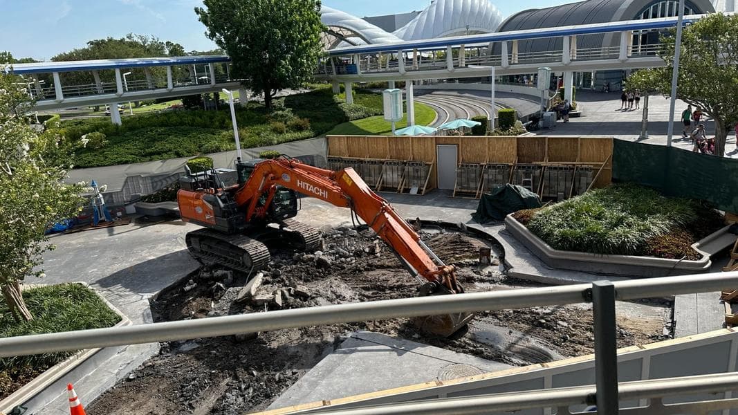 Cool Ship Foundation Torn Up For Refurbishment at Magic Kingdom