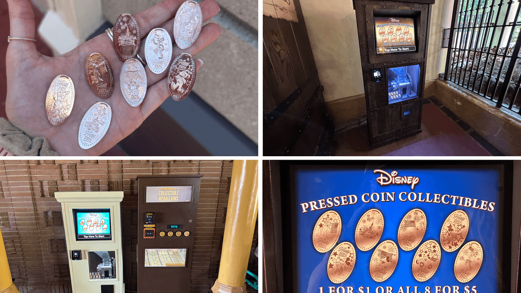 Four New Pressed Penny Machines Installed at Magic Kingdom