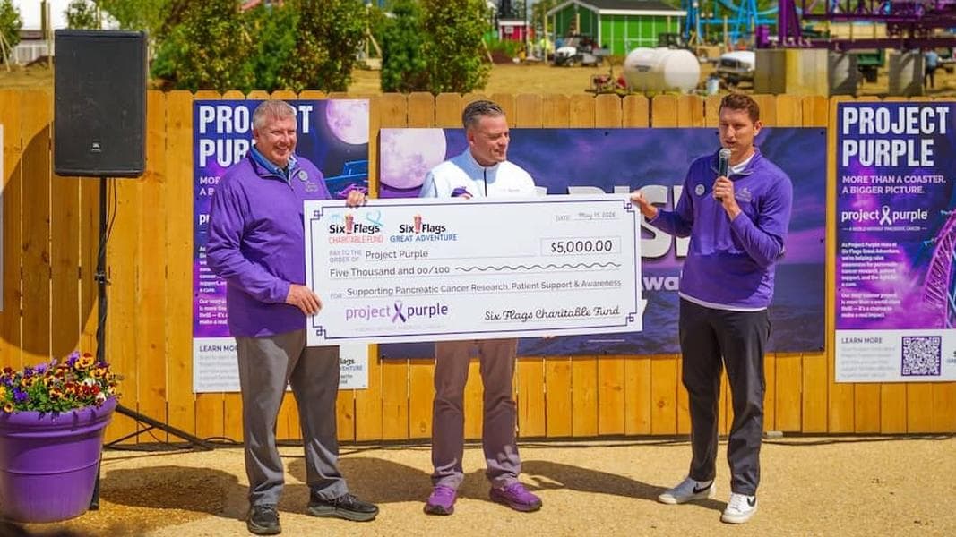 One 'Project Purple' helps another at Six Flags