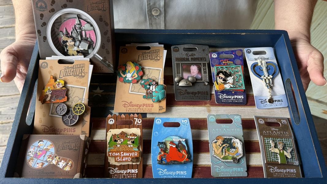 Disneyland Pin Tuesday: Limited Edition Pins From ‘Finding Dory,’ ‘Kingdom Hearts,’ and Disney Daring Detectives