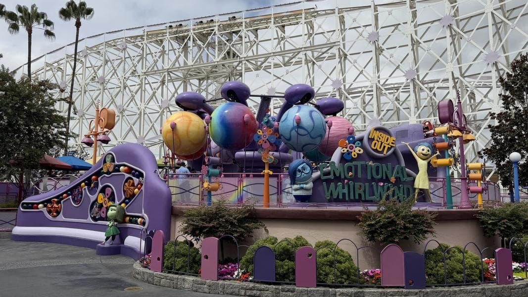 Reopening Date for Inside Out Emotional Whirlwind Delayed at Disney California Adventure