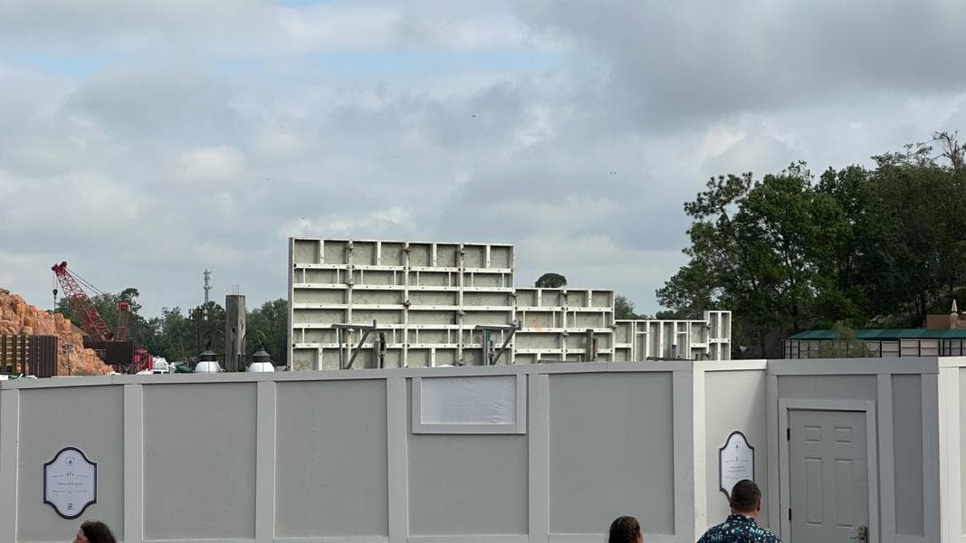 More Walls & Fresh Dirt Arrive at Piston Peak Construction Site in Magic Kingdom