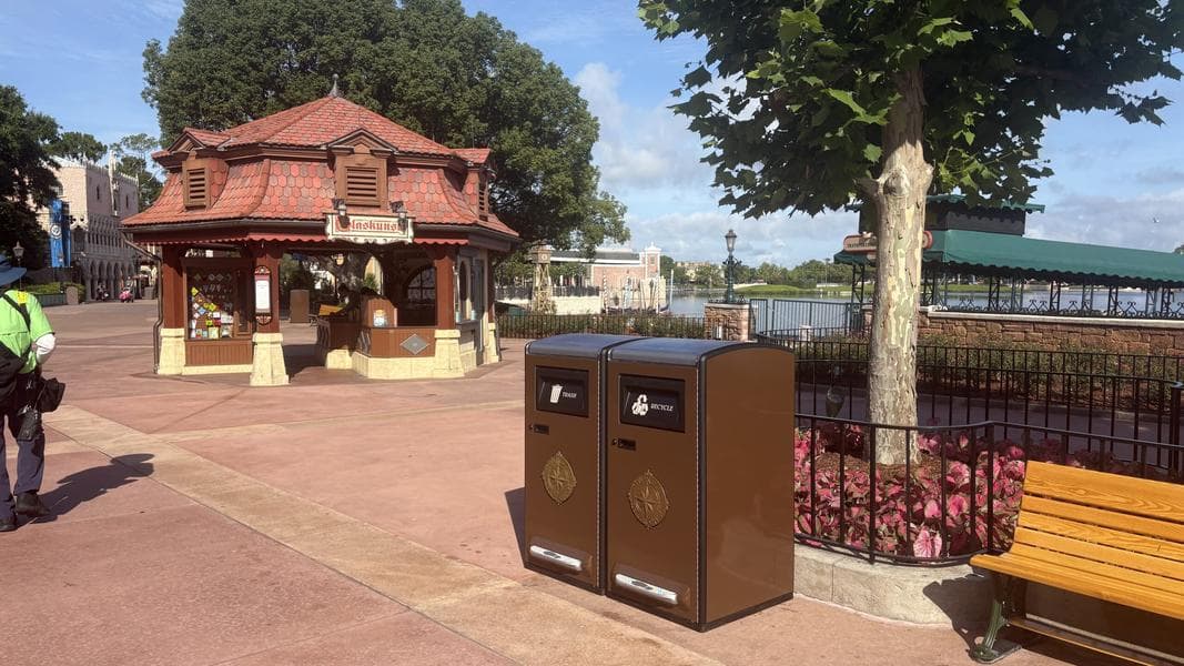 Solar-Powered Trash Cans Continue to Arrive in EPCOT