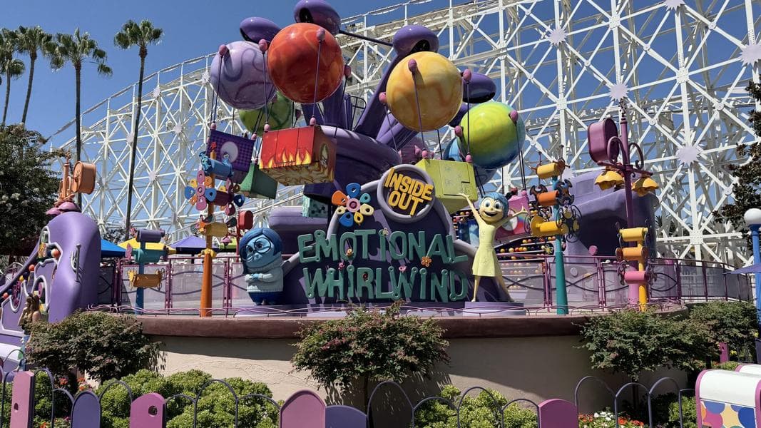 Inside Out Emotional Whirlwind Reopens at Disney California Adventure
