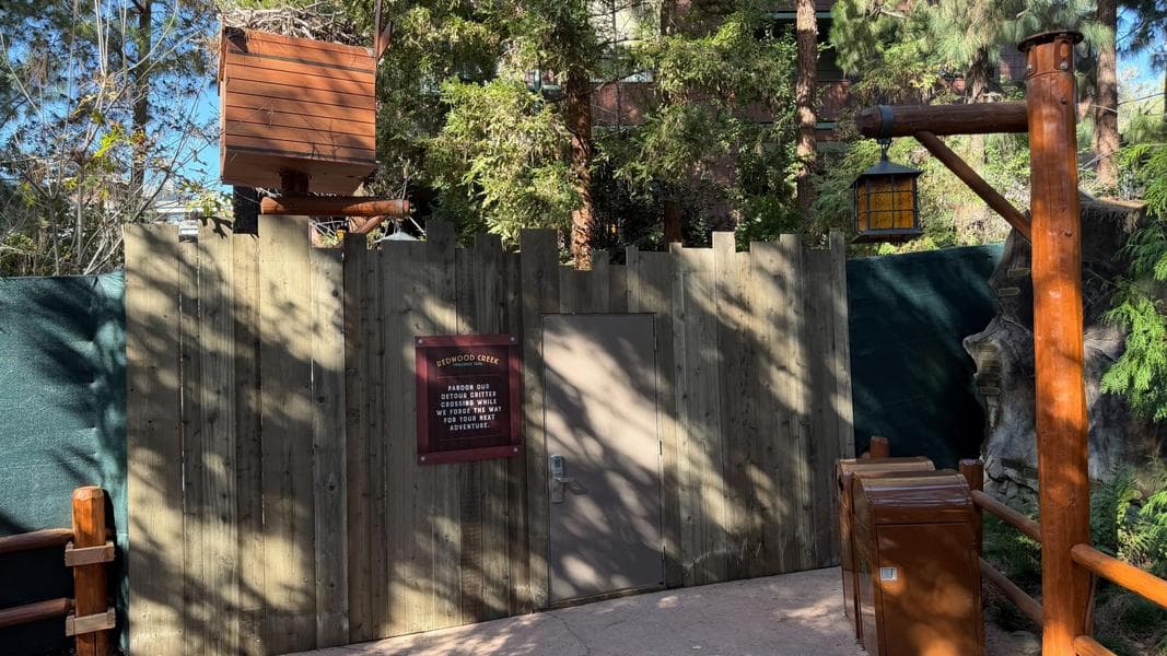 Redwood Creek Challenge Trail Bridge Closed for Refurbishment at Disney California Adventure