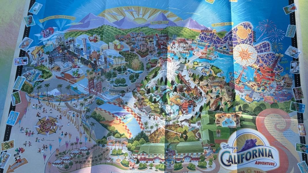 California Adventure Releases Special Park Map with Opening Day Attractions for 25th Anniversary