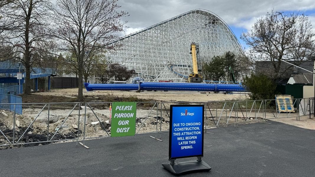 Six Flags Great America opens 2024 season with unfinished projects